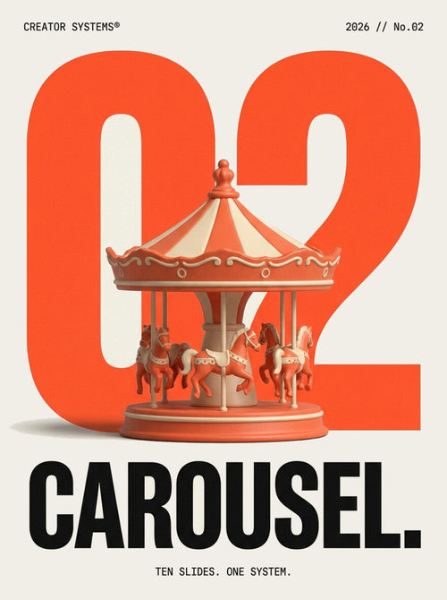 The AI Carousel Factory — No.02 poster